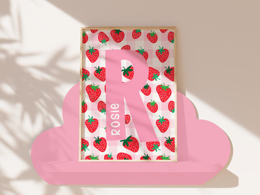Personalised Strawberry print