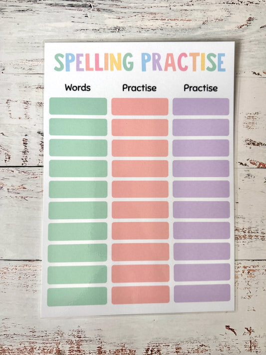Spelling Mats