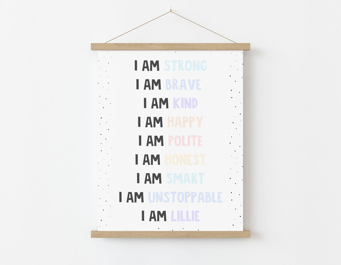 Children's Positive Affirmation Wall Print