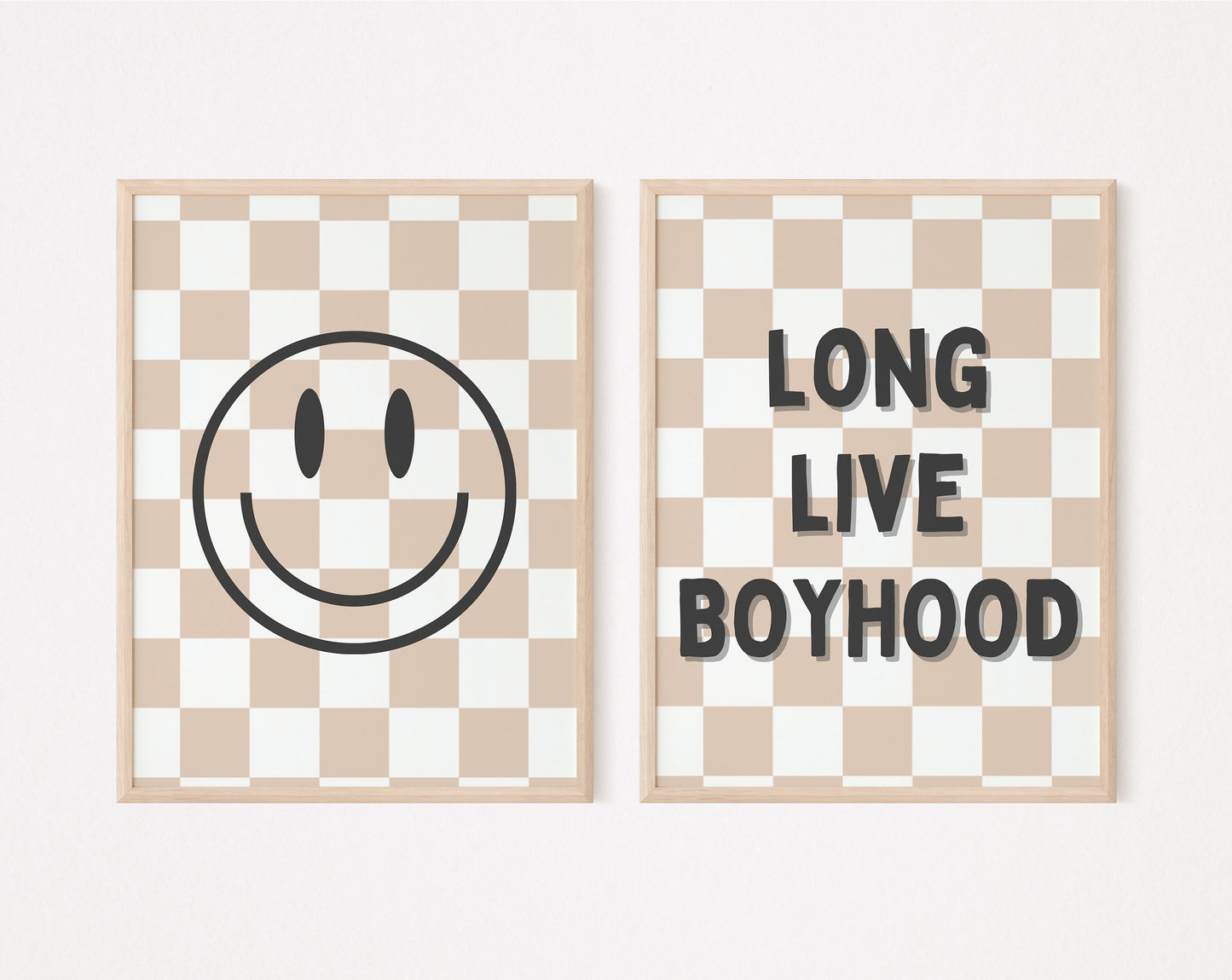 Long Live Boyhood – Set of 2 Check Prints