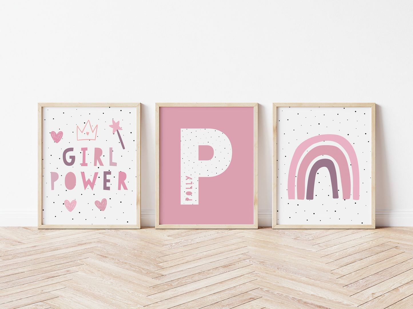 Girl power, set of 3 prints