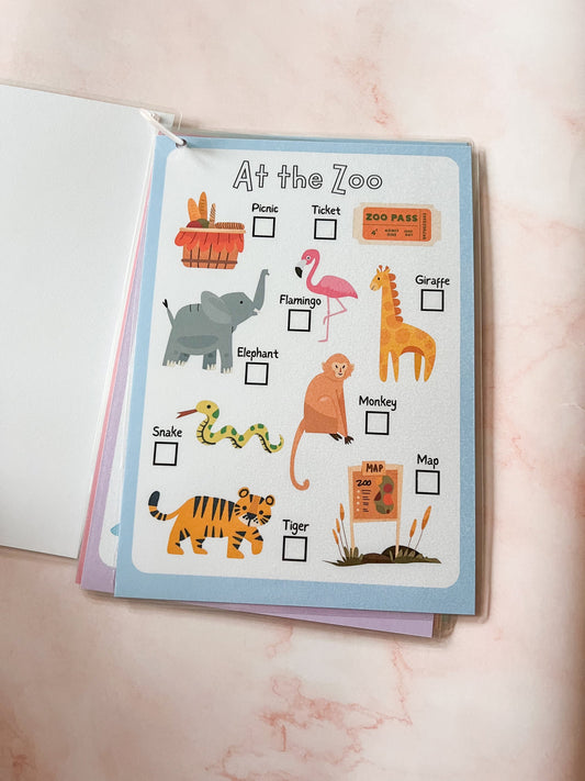 Scavenger hunt activity book