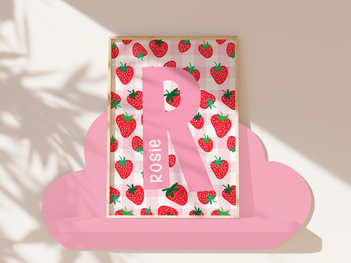 Personalised Strawberry print