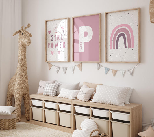 Girl power, set of 3 prints
