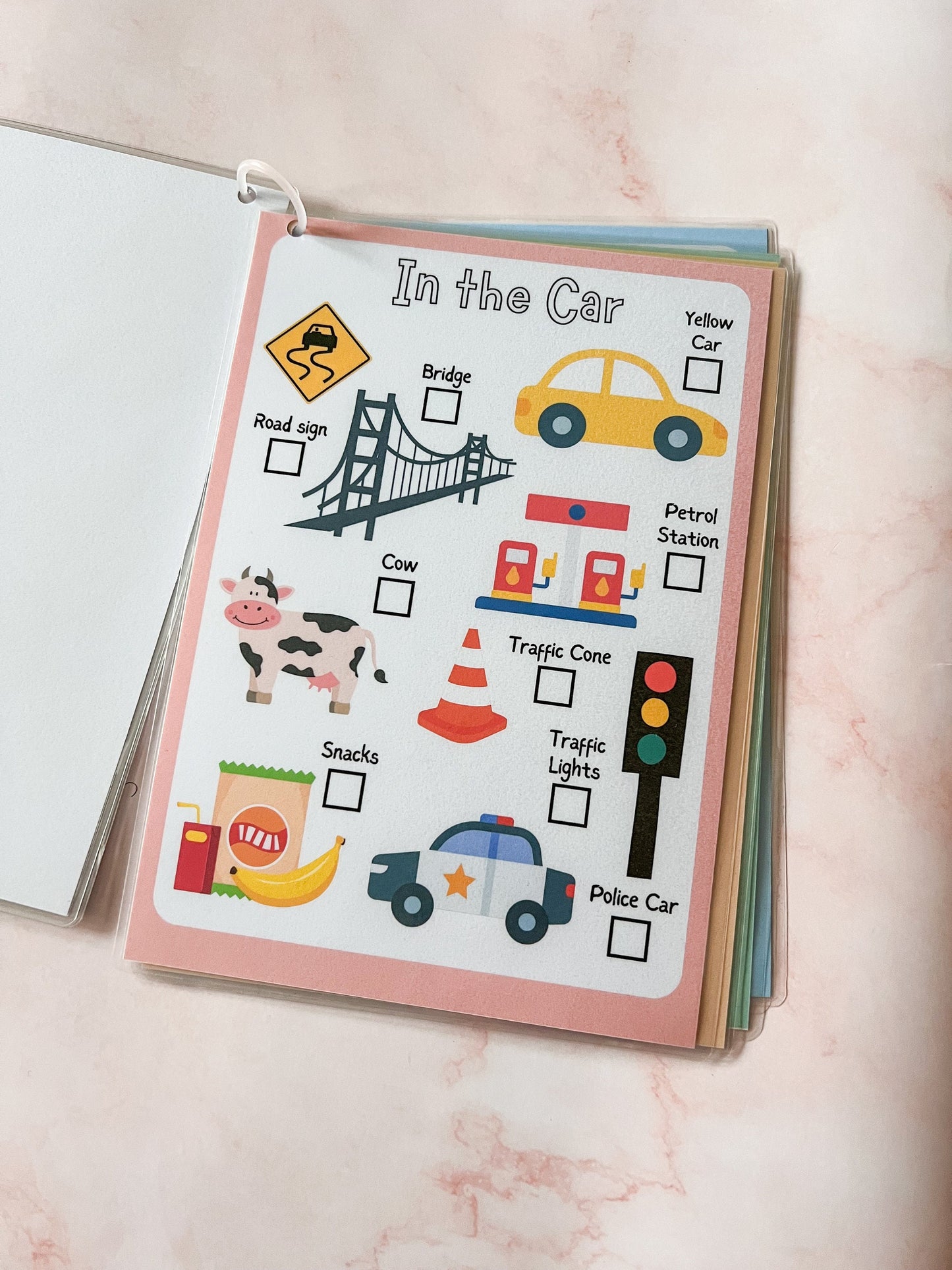 Scavenger hunt activity book