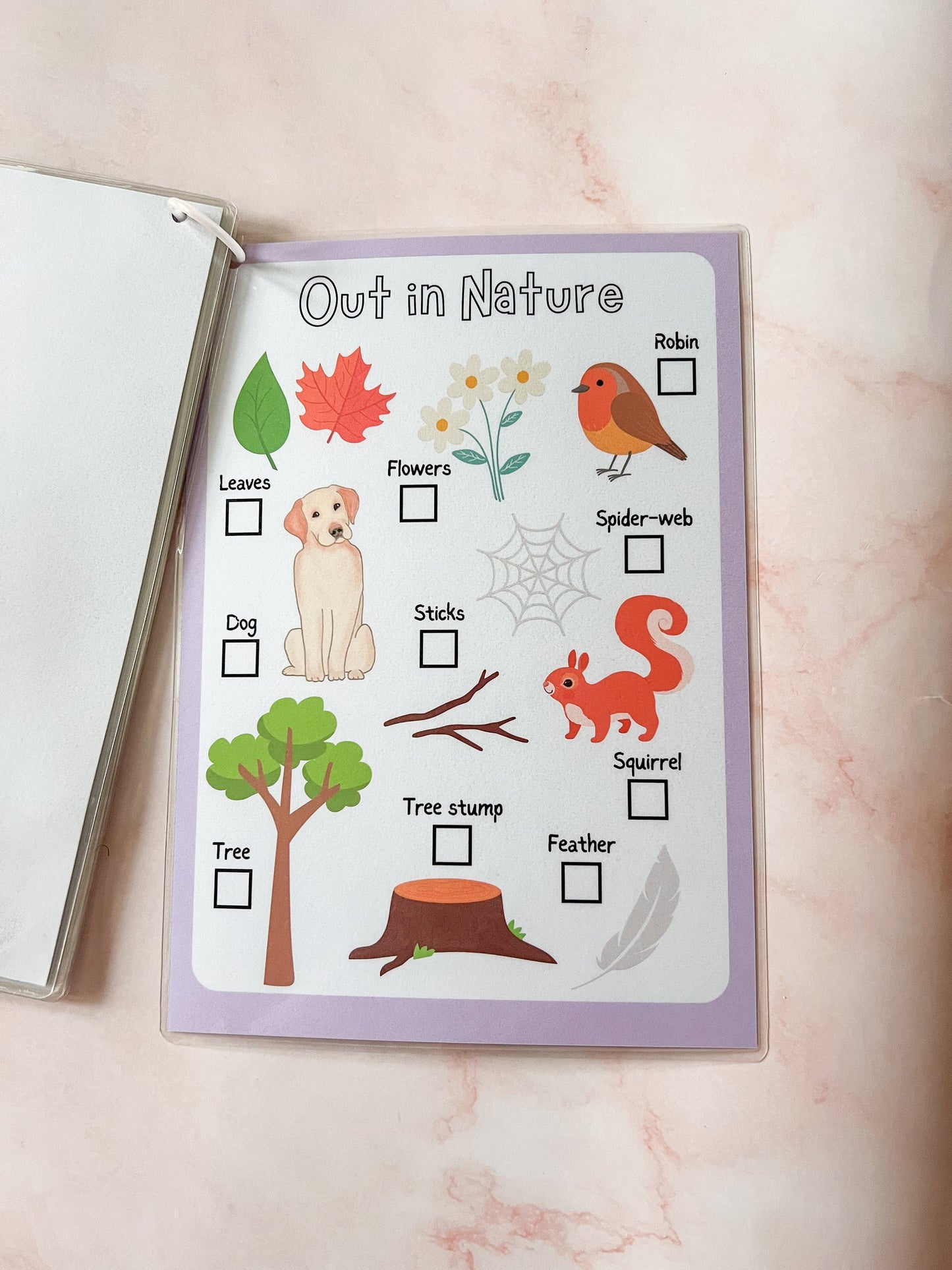 Scavenger hunt activity book
