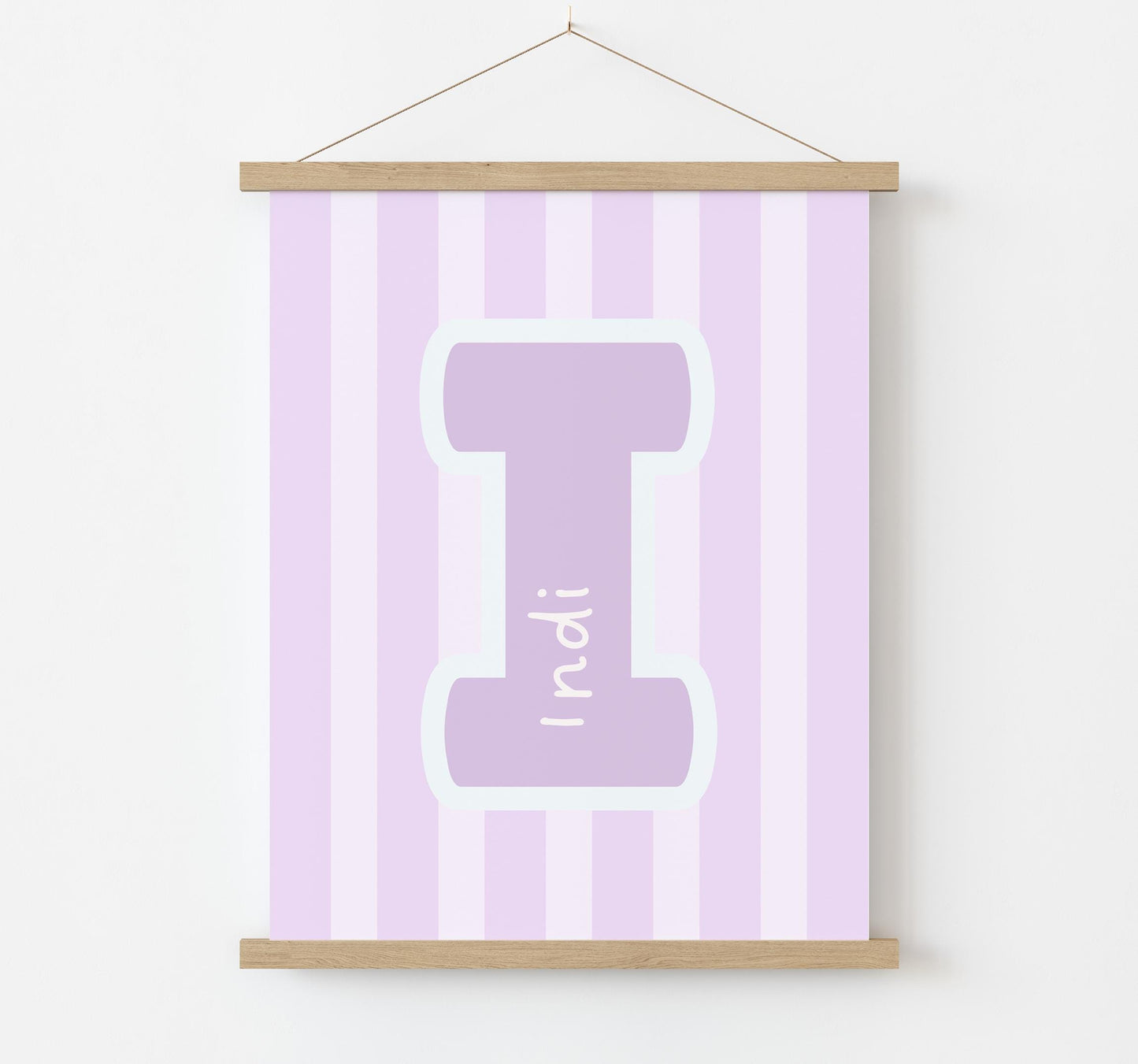 Personalised stripy print