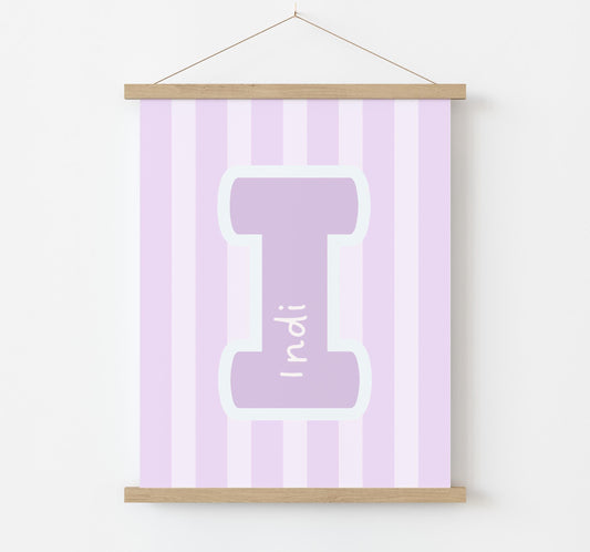 Personalised stripy print