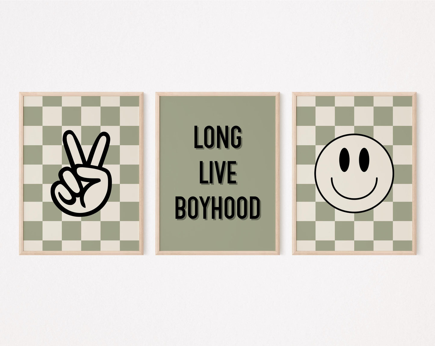 Set of 3 Boyhood Wall Art Prints