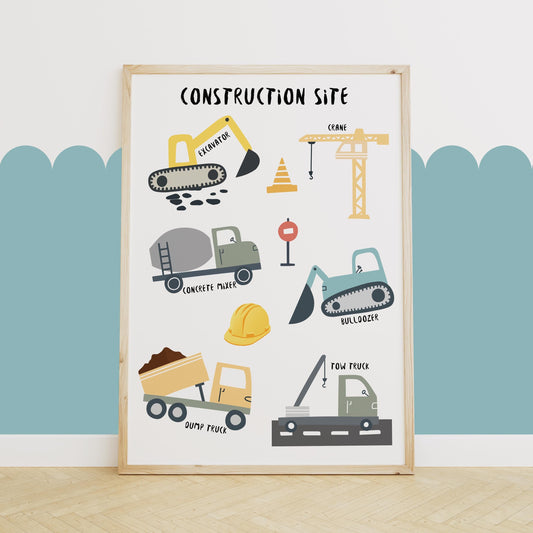 Construction site print.