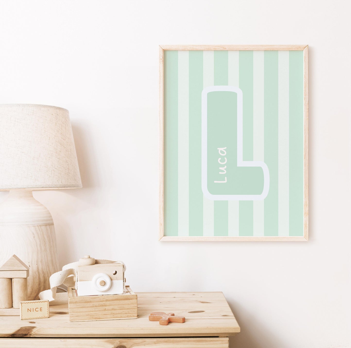 Personalised stripy print
