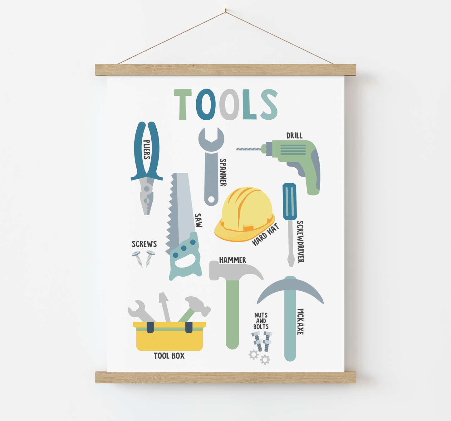 Tools & DIY Themed Educational Print