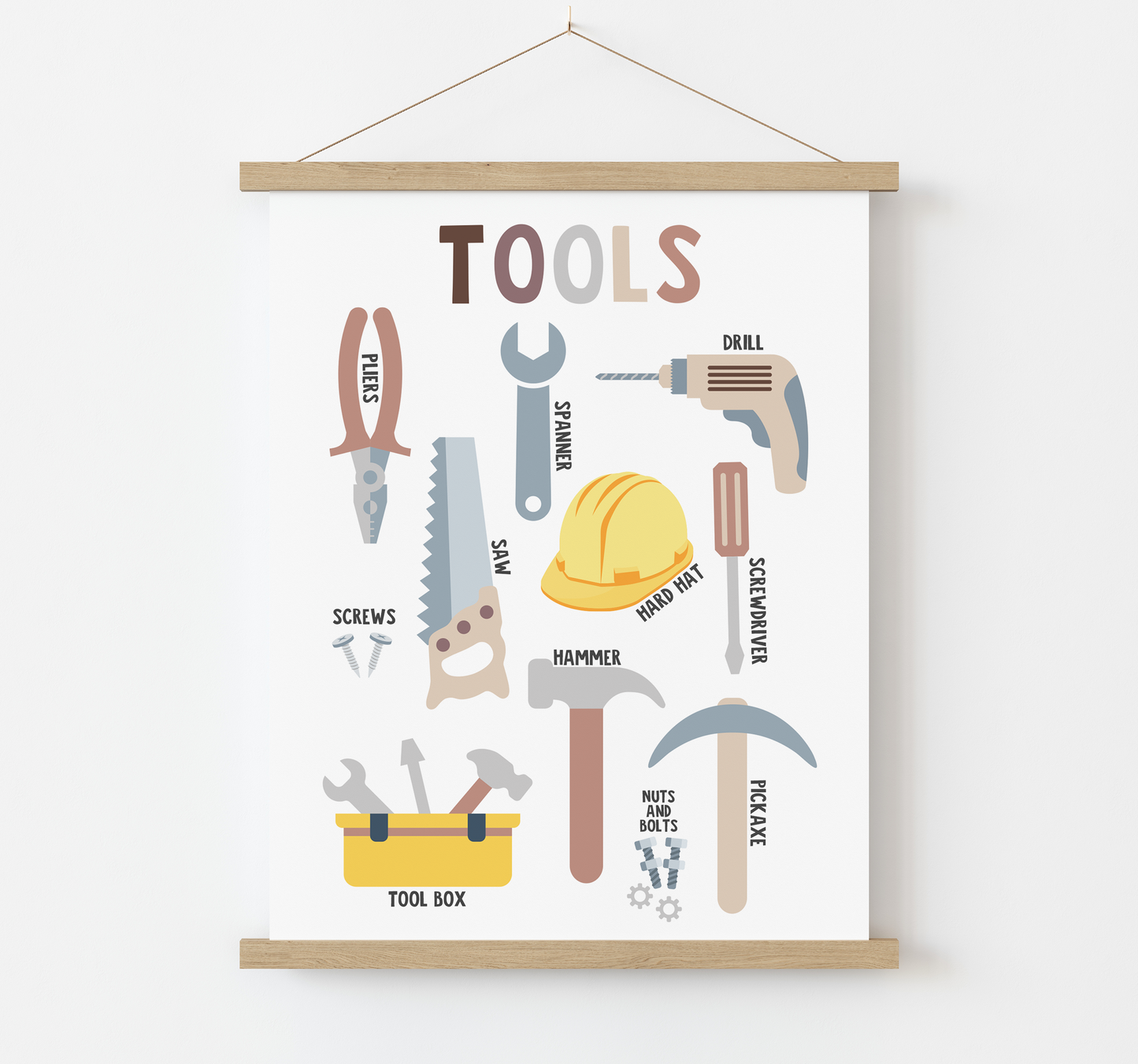 Tools & DIY Themed Educational Print