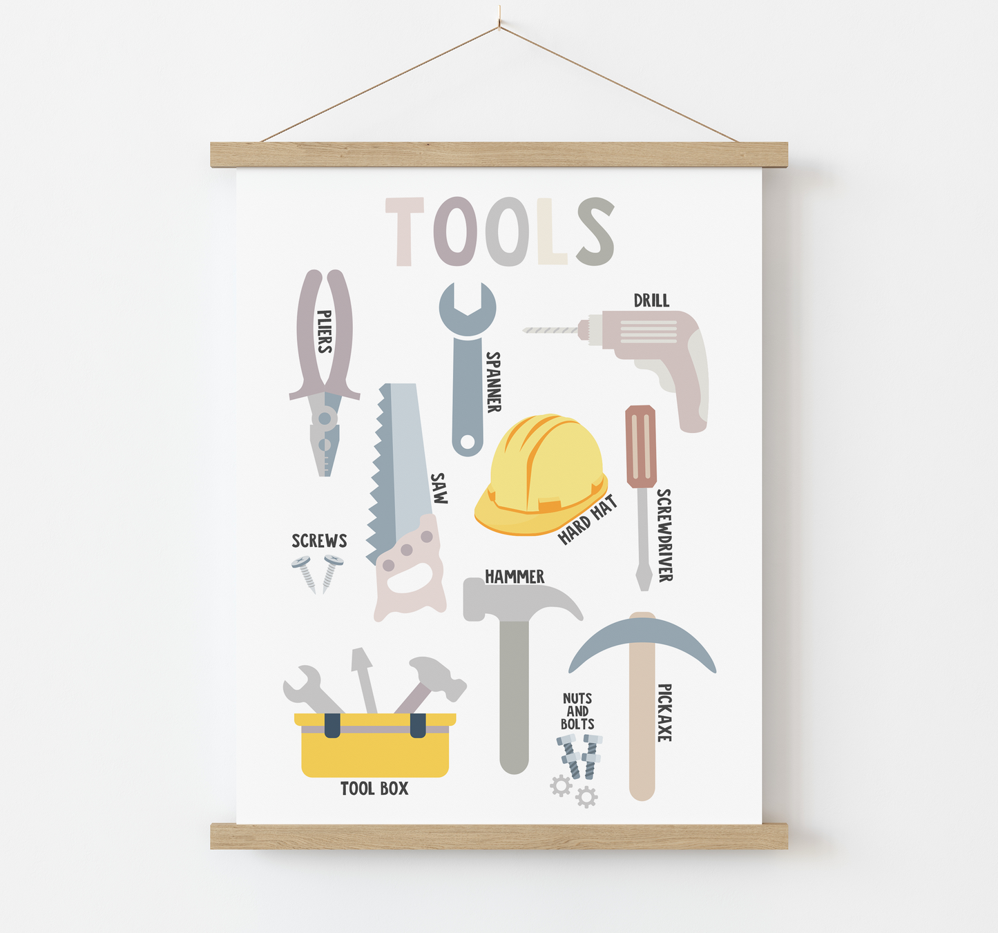 Tools & DIY Themed Educational Print