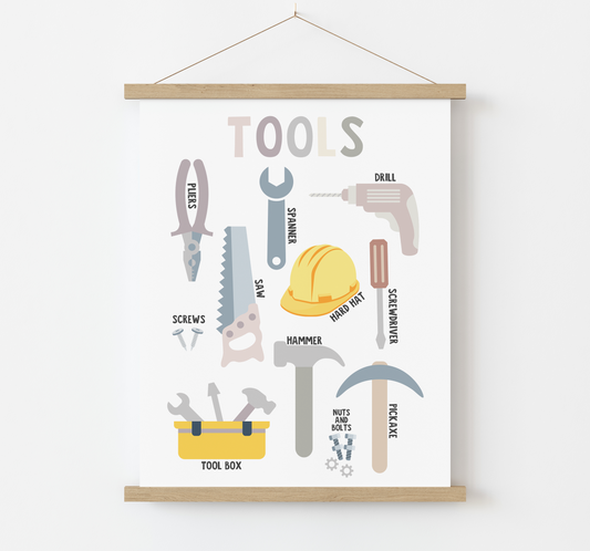 Tools & DIY Themed Educational Print