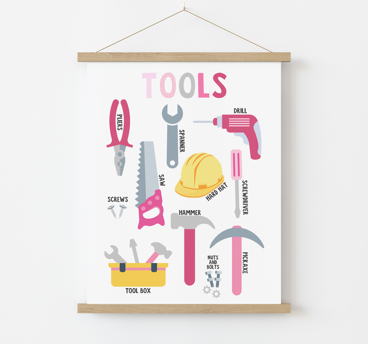Tools & DIY Themed Educational Print