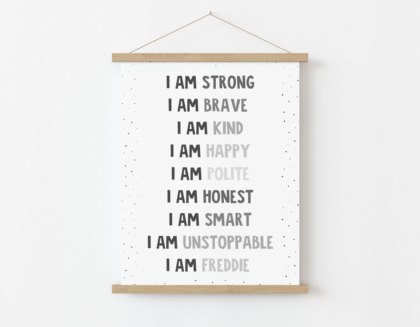 Children's Positive Affirmation Wall Print