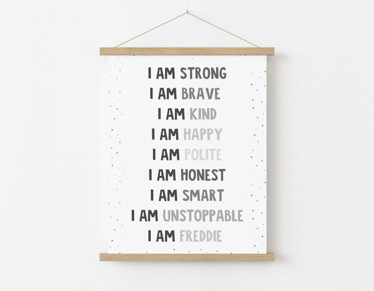 Children's Positive Affirmation Wall Print