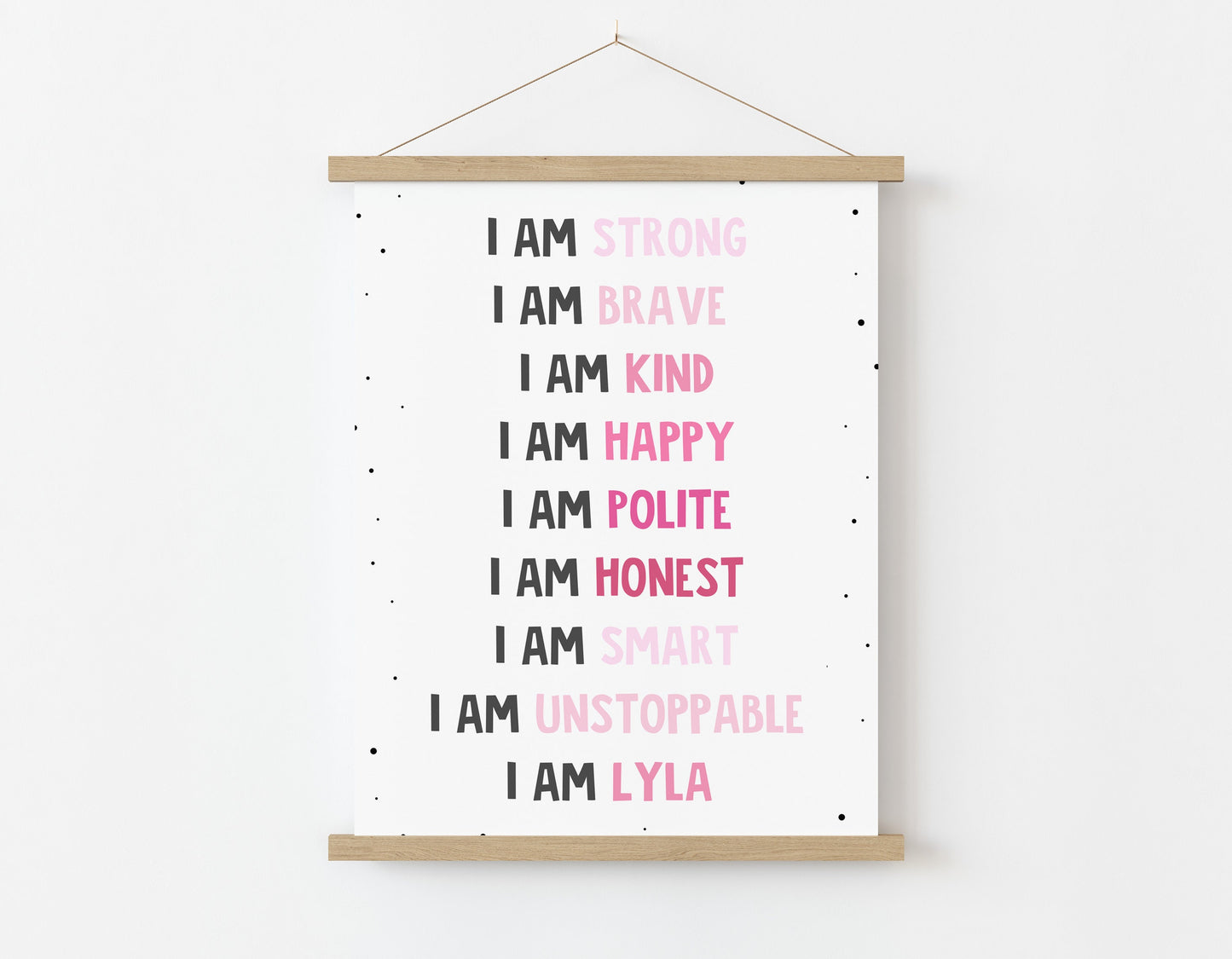 Children's Positive Affirmation Wall Print