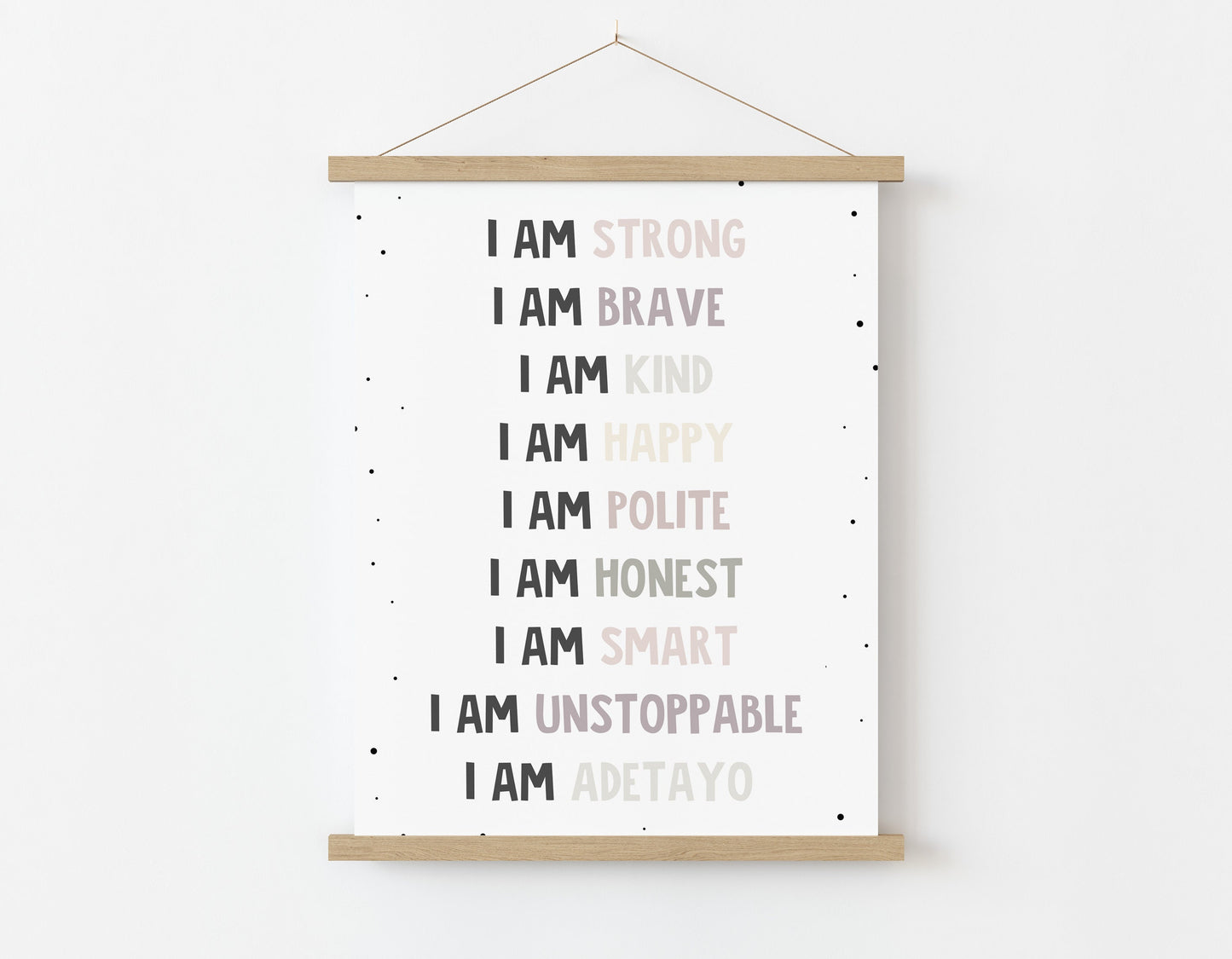Children's Positive Affirmation Wall Print