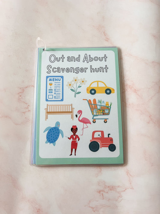 Scavenger hunt activity book