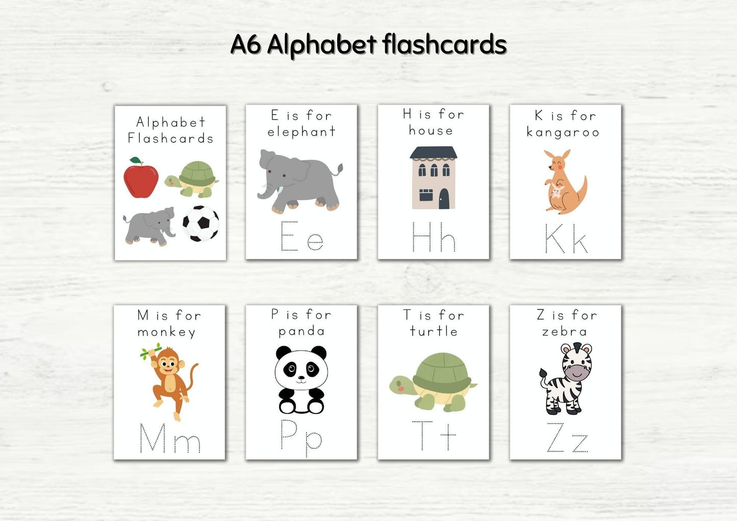 Alphabet flashcards